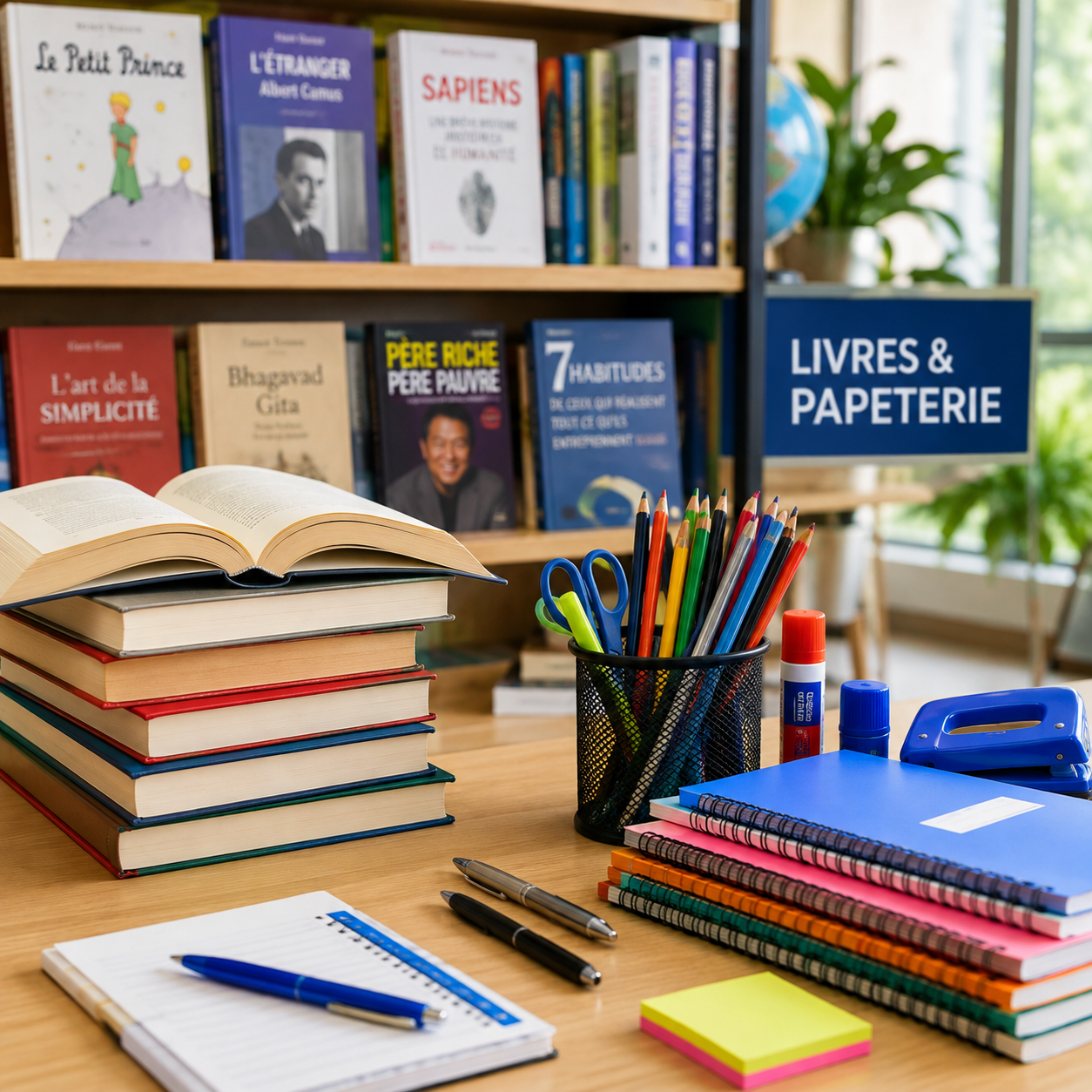 Livres et papeterie