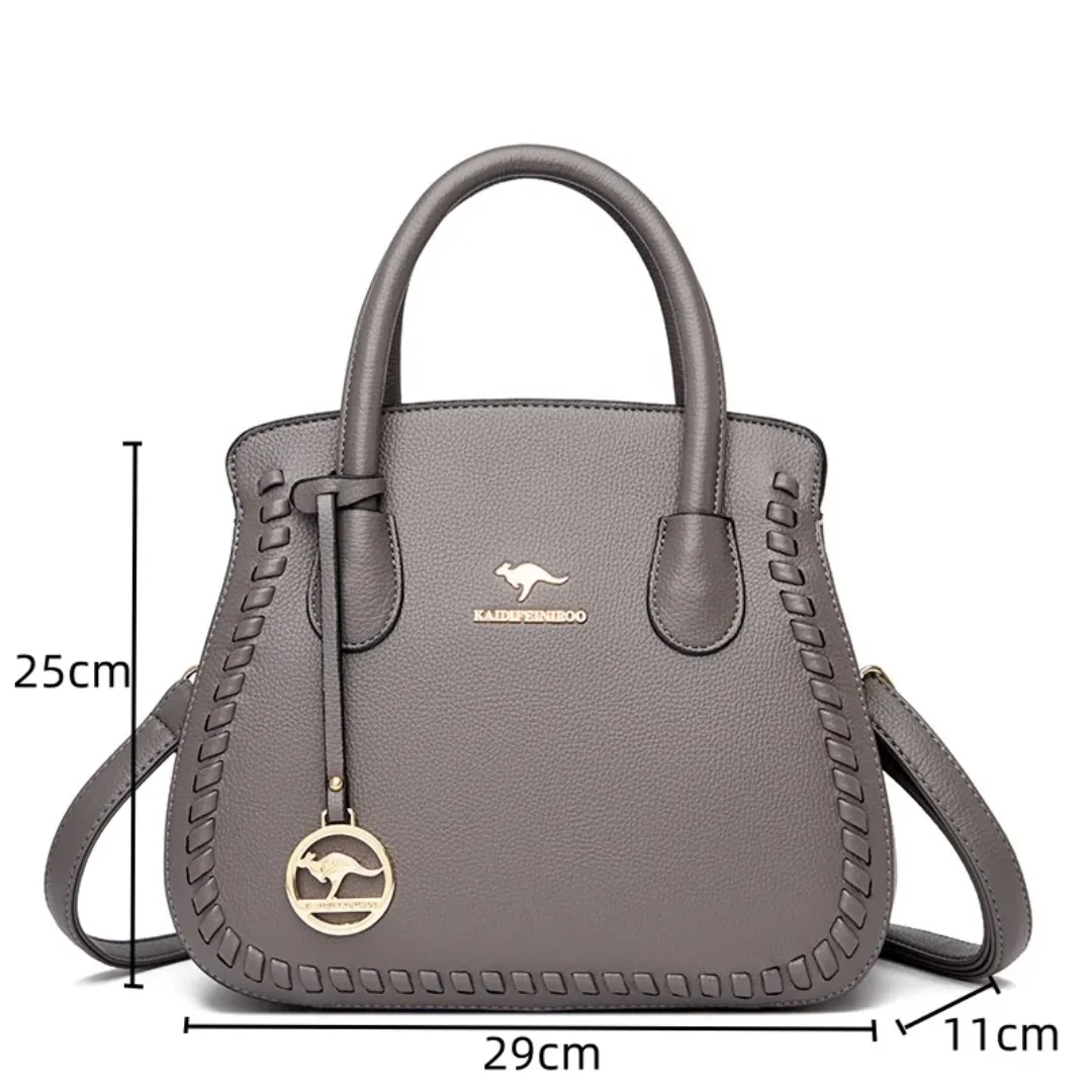 Sac à Main Luxe en Cuir PU pour Femme - Grande Capacité avec Fermeture à Glissière